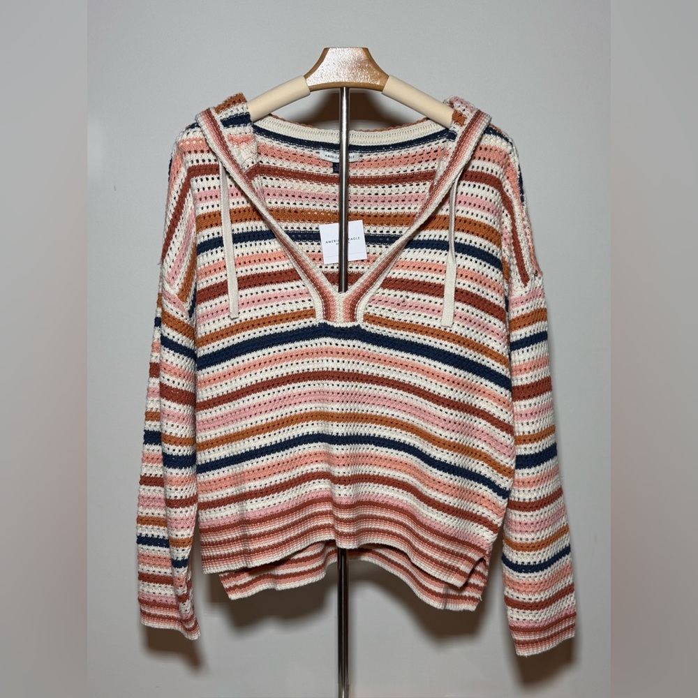 American Eagle Multicolor Striped Sweater